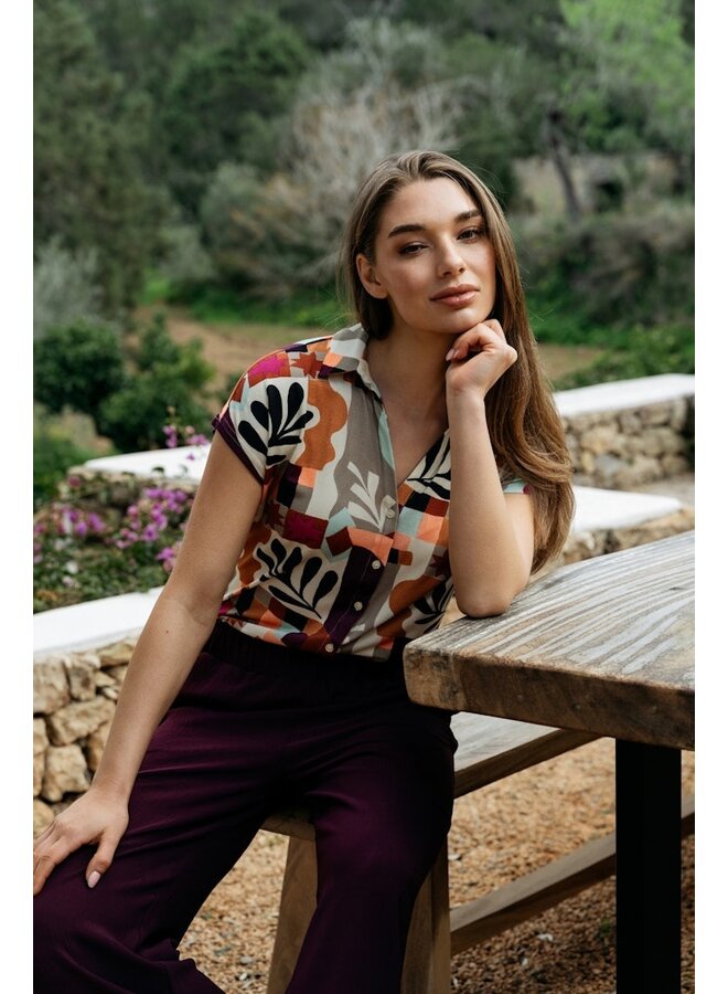 &Co Woman Shirt Kleurrijk Valetta BL439