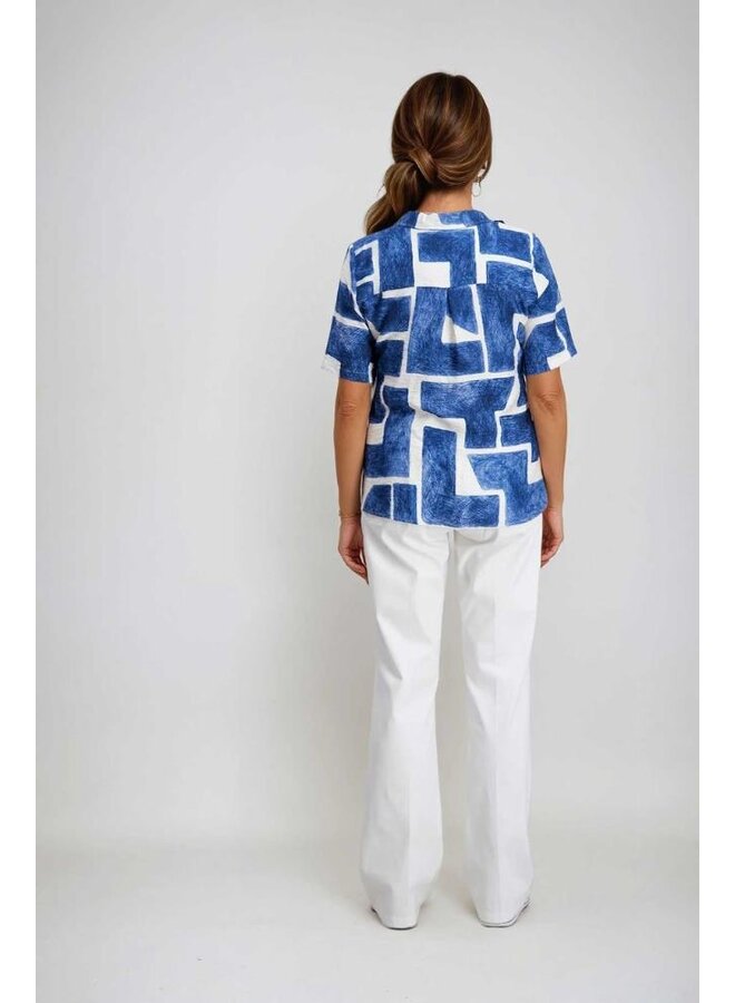 Signe Nature Blouse Blauw 840300