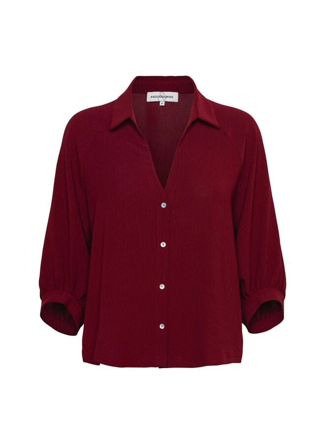 &Co Woman Blouse Wijnrood Marijke BL436