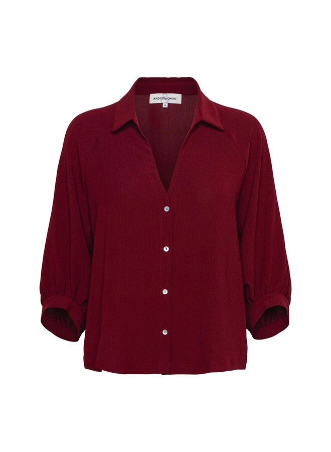 &Co Woman Blouse Wijnrood Marijke BL436