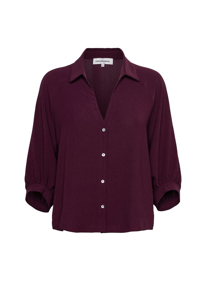 &Co Woman Blouse Bourgogne Rood Marijke BL436