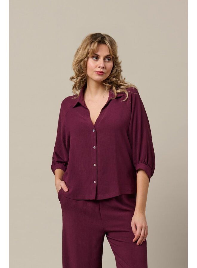 &Co Woman Blouse Bourgogne Rood Marijke BL436