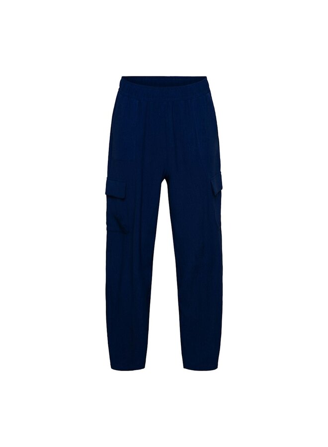 &Co Woman Enkelvrije Broek Blauw Mandy PA444