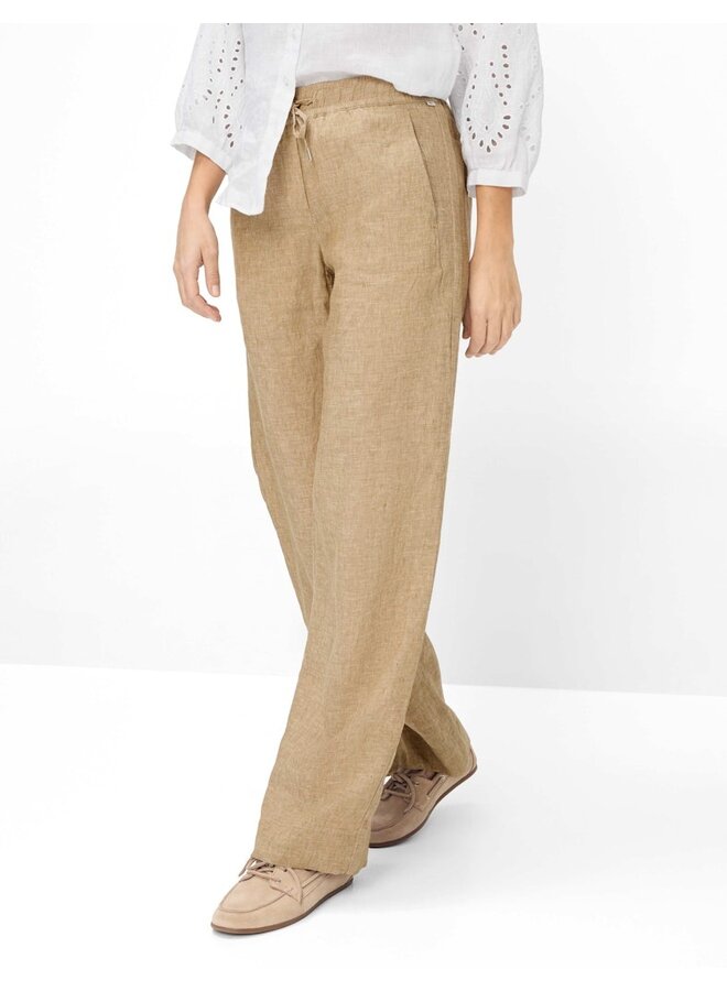 Brax Broek Linnen Zand 09-2202 Farina