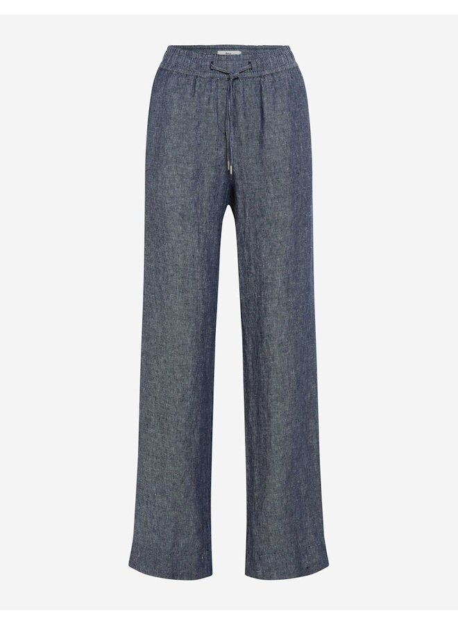 Brax Broek Linnen Marine 09-2202 Farina