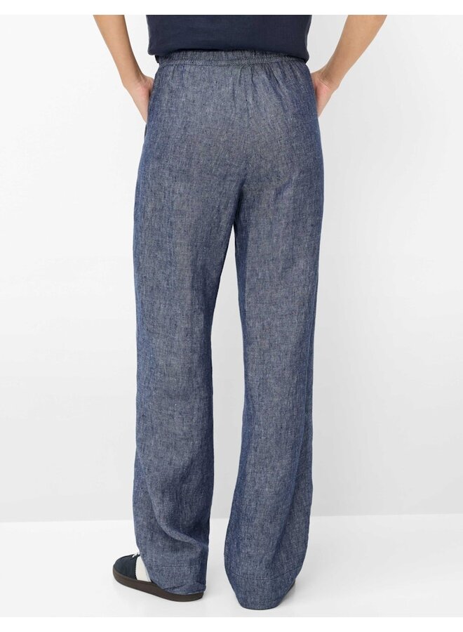 Brax Broek Linnen Marine 09-2202 Farina