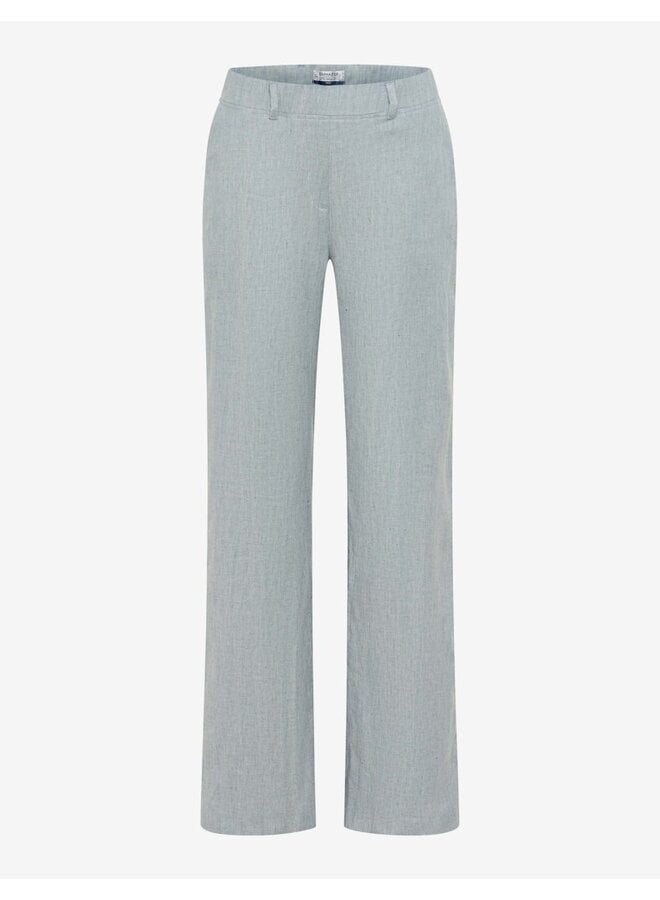 Raphaela Linnen Broek Azuurblauw 10-2000 Pam Flared