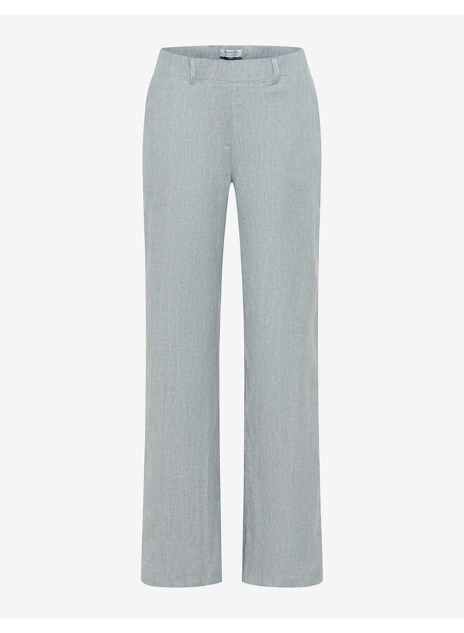 Raphaela Linnen Broek Azuurblauw 10-2000 Pam Flared