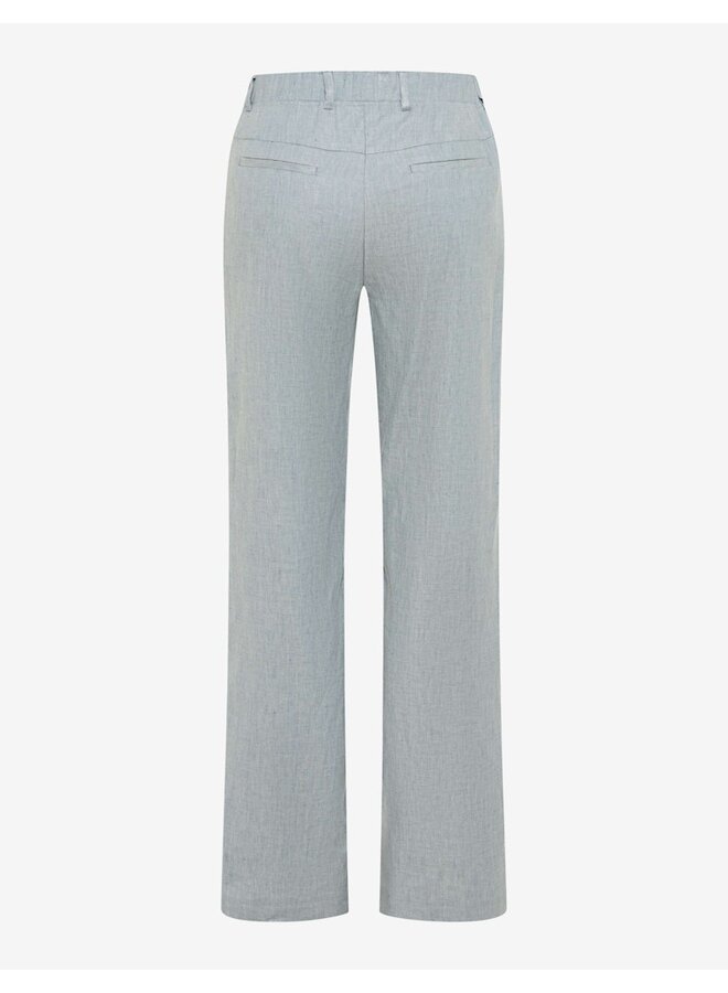 Raphaela Linnen Broek Azuurblauw 10-2000 Pam Flared