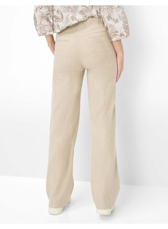 Raphaela Linnen Broek Beige 10-2000 Pam Flared