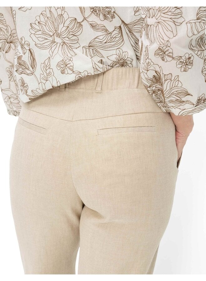 Raphaela Linnen Broek Beige 10-2000 Pam Flared