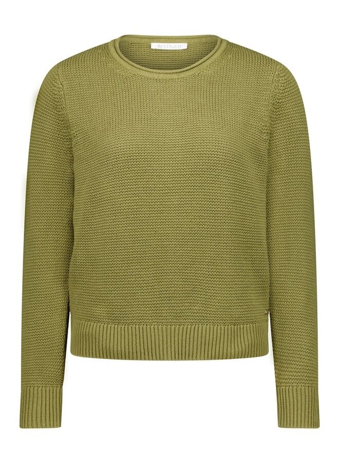 Betty & Co Pullover Olijfgroen 5040-3095