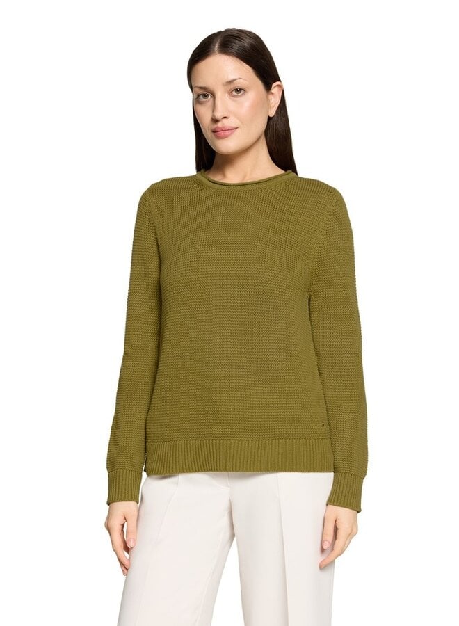 Betty & Co Pullover Olijfgroen 5040-3095