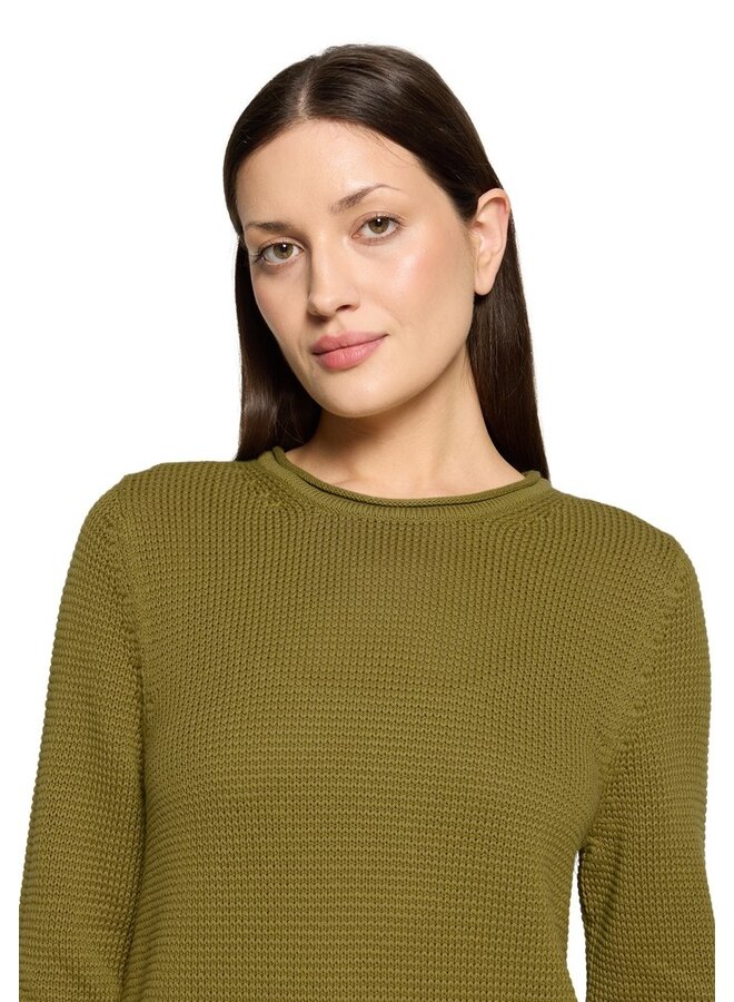 Betty & Co Pullover Olijfgroen 5040-3095