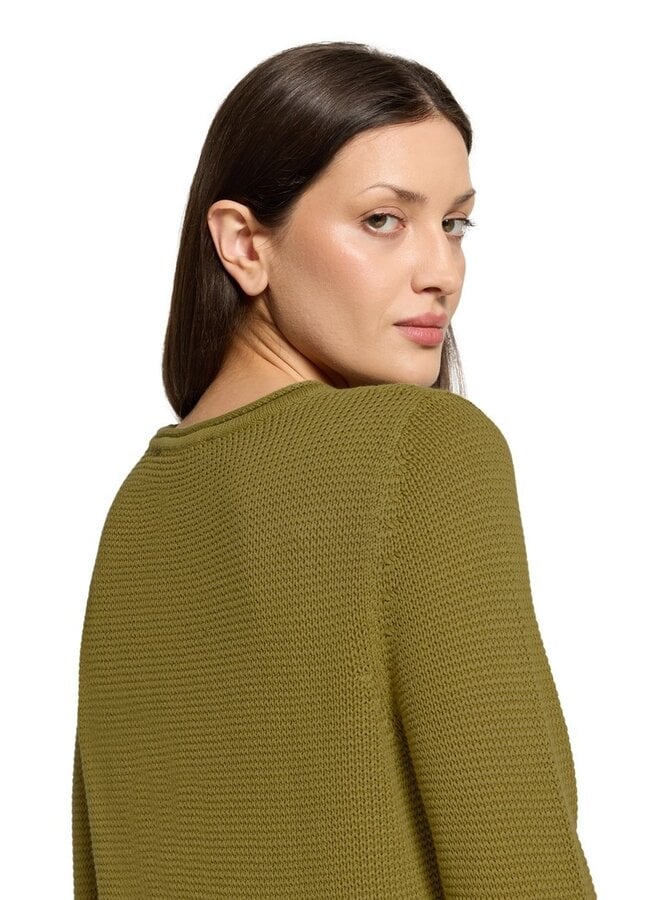 Betty & Co Pullover Olijfgroen 5040-3095