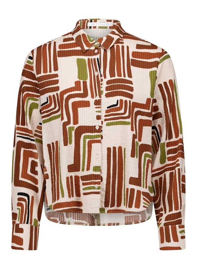Betty & Co blouse Bruin 8029-3039