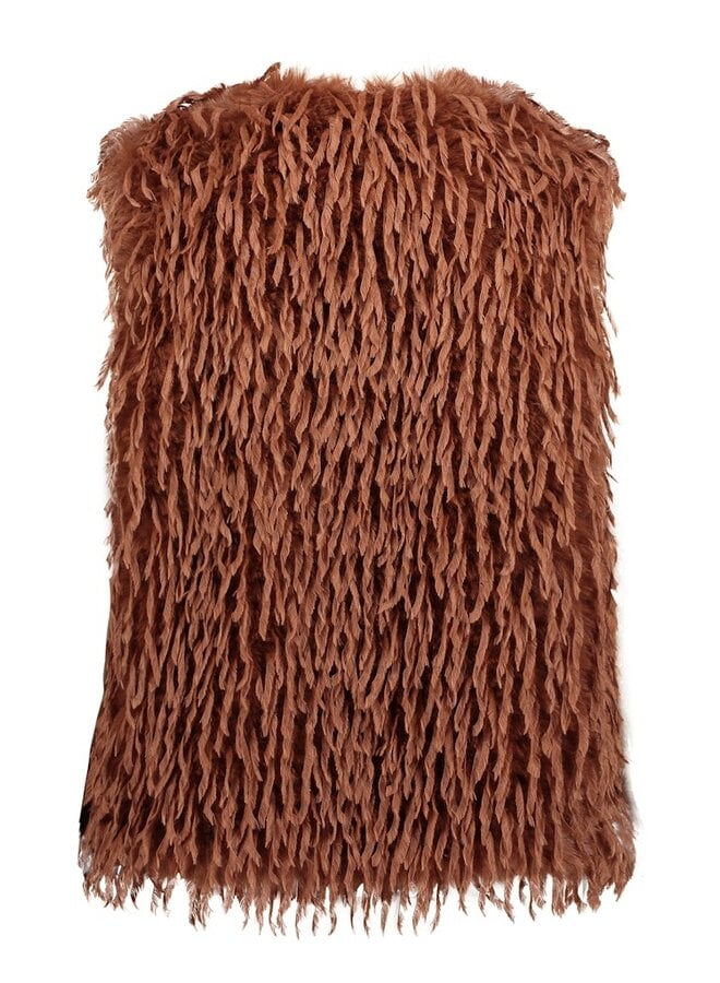 Betty & Co Fluffy Bodywarmer Bruin 4533-3036