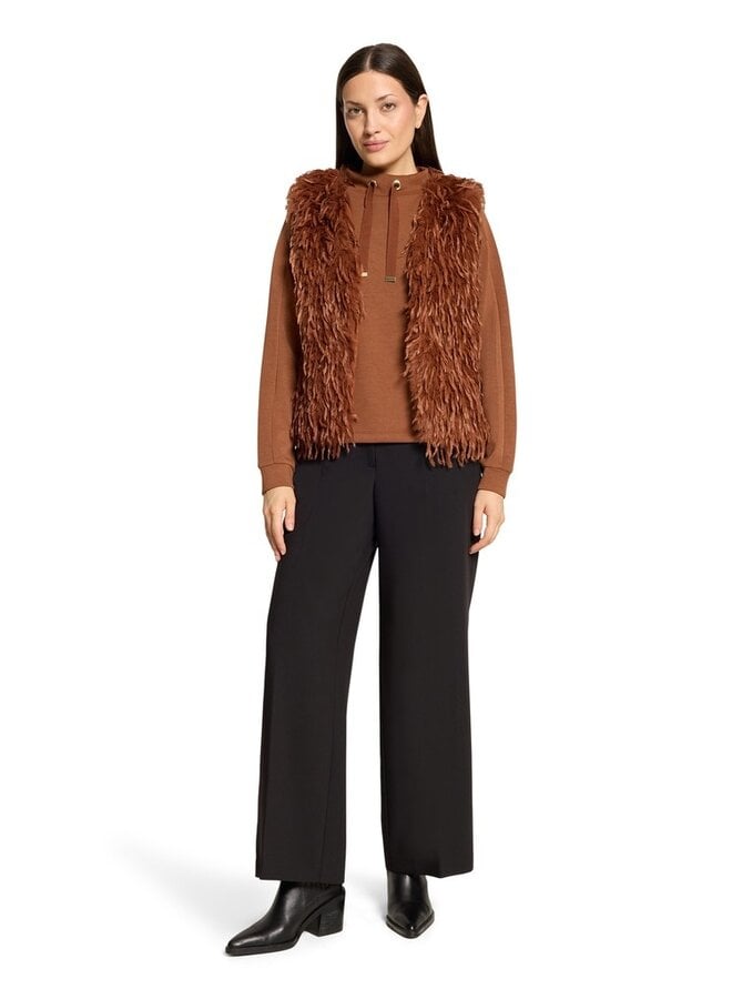 Betty & Co Fluffy Bodywarmer Bruin 4533-3036