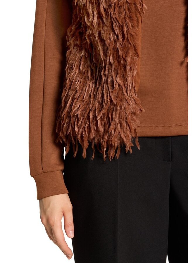 Betty & Co Fluffy Bodywarmer Bruin 4533-3036