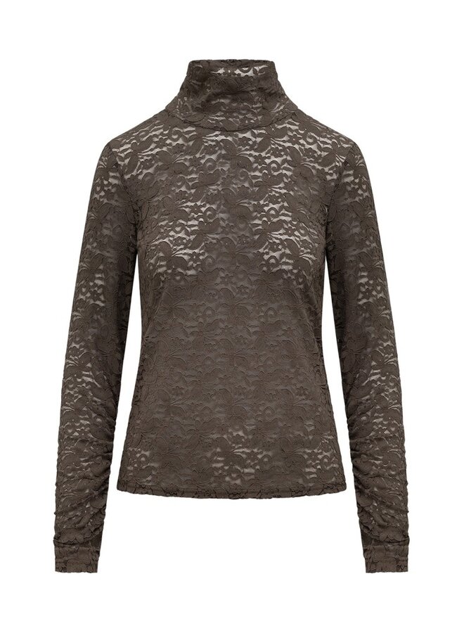 Label Dot Shirt Taupe Milaine