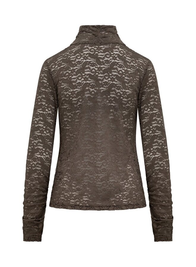 Label Dot Shirt Taupe Milaine