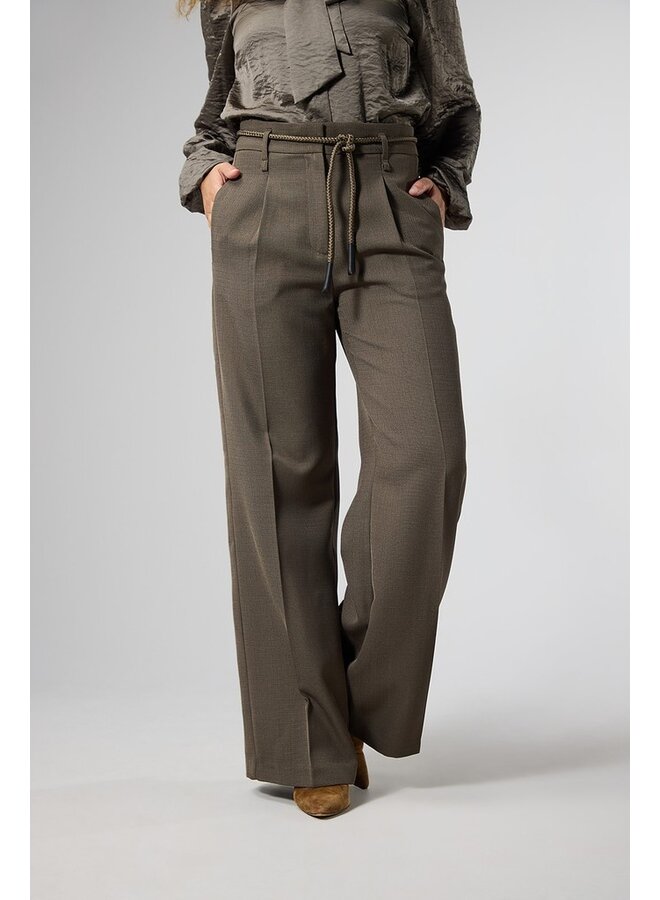 Label Dot Broek Taupe Rosan