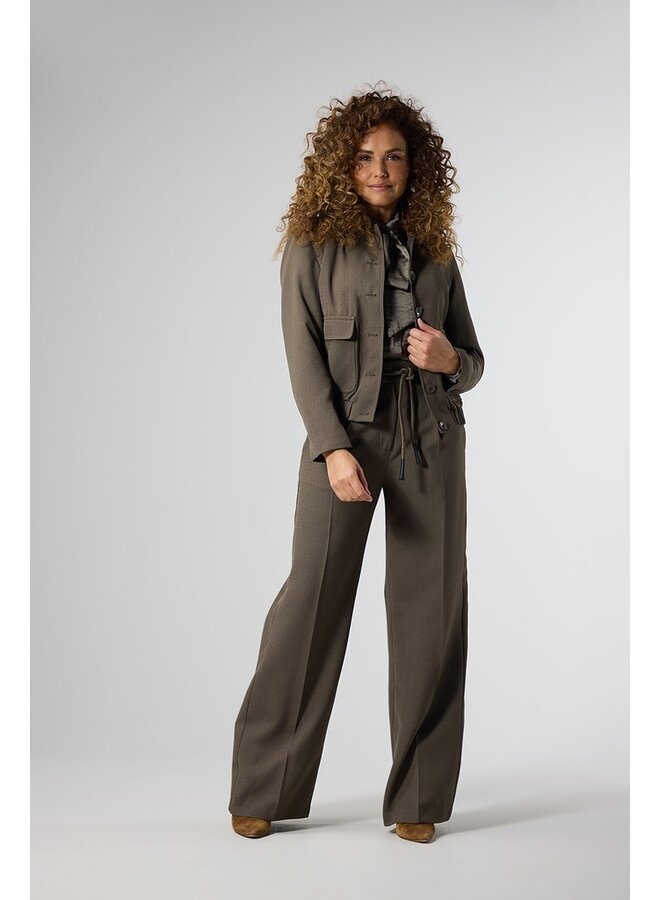 Label Dot Broek Taupe Rosan