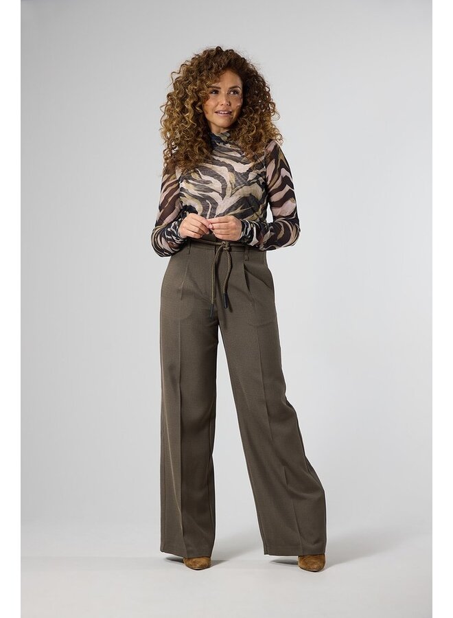 Label Dot Broek Taupe Rosan