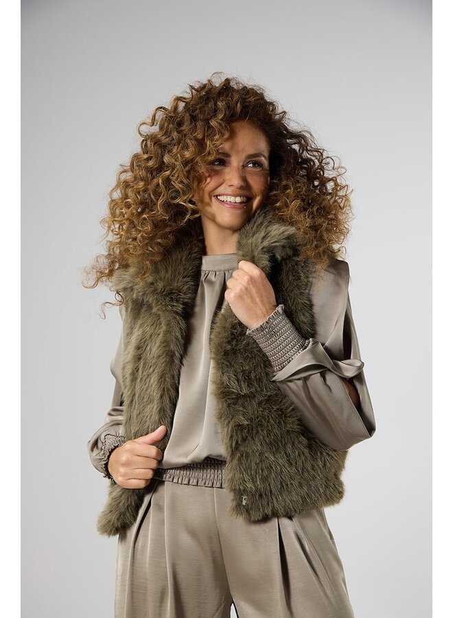 Label Dot Bontje Taupe Liane