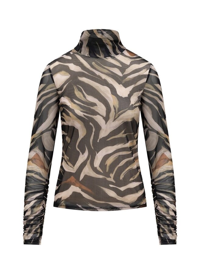 Label Dot Shirt Taupe Mirella