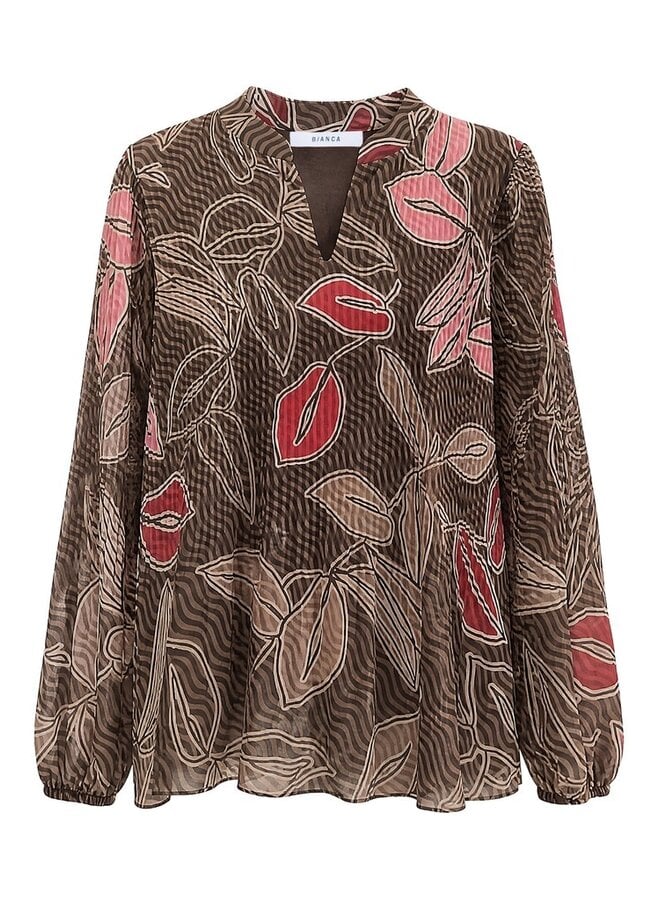 Bianca Blouse Bruin 85100