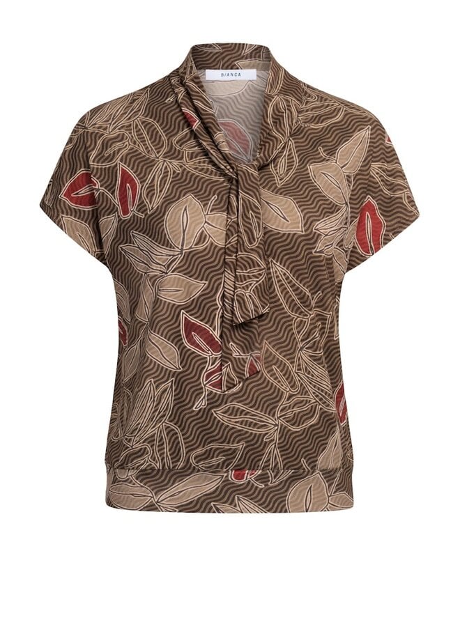Bianca Blouson Shirt Bruin 86003