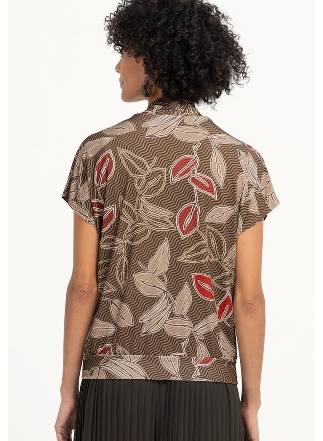 Bianca Blouson Shirt Bruin 86003