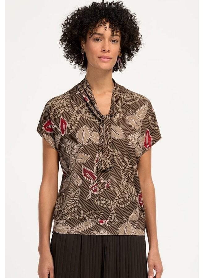 Bianca Blouson Shirt Bruin 86003