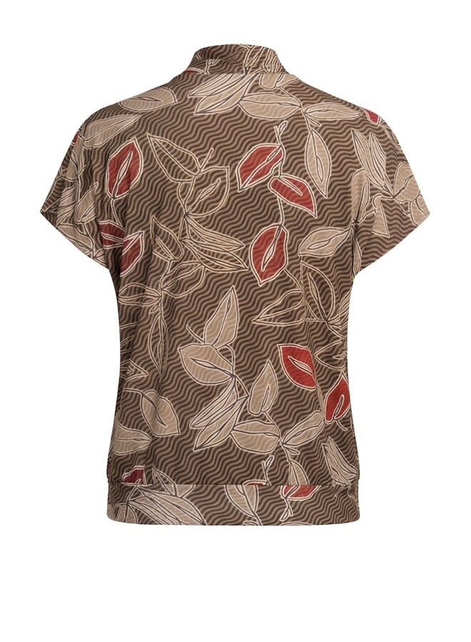 Bianca Blouson Shirt Bruin 86003