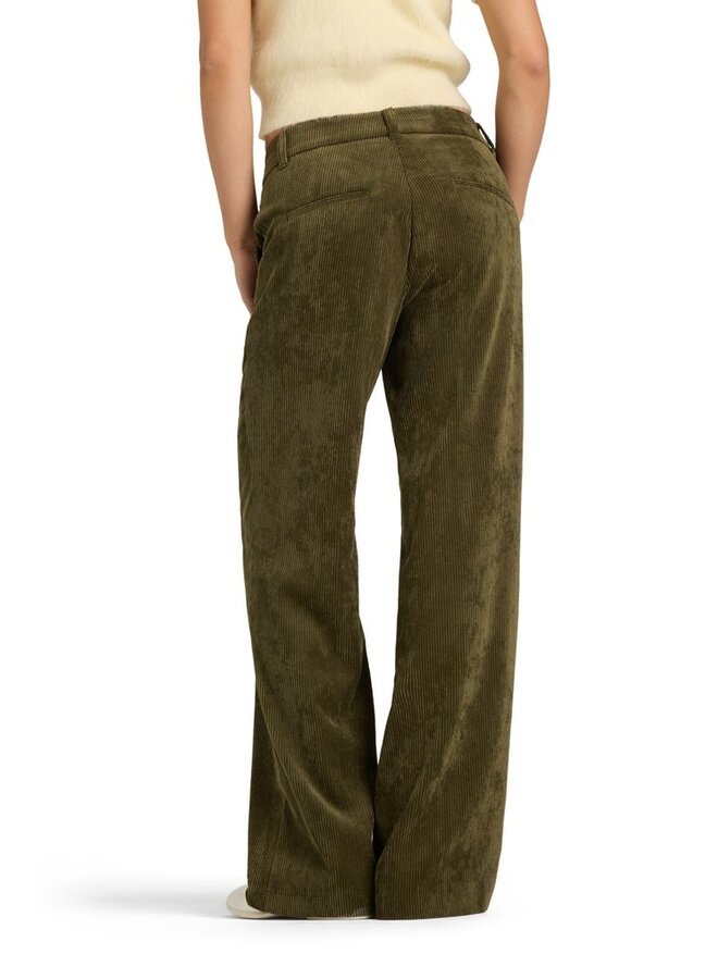 Cambio Ribcord Broek Khaki 7108-024601 Amelie