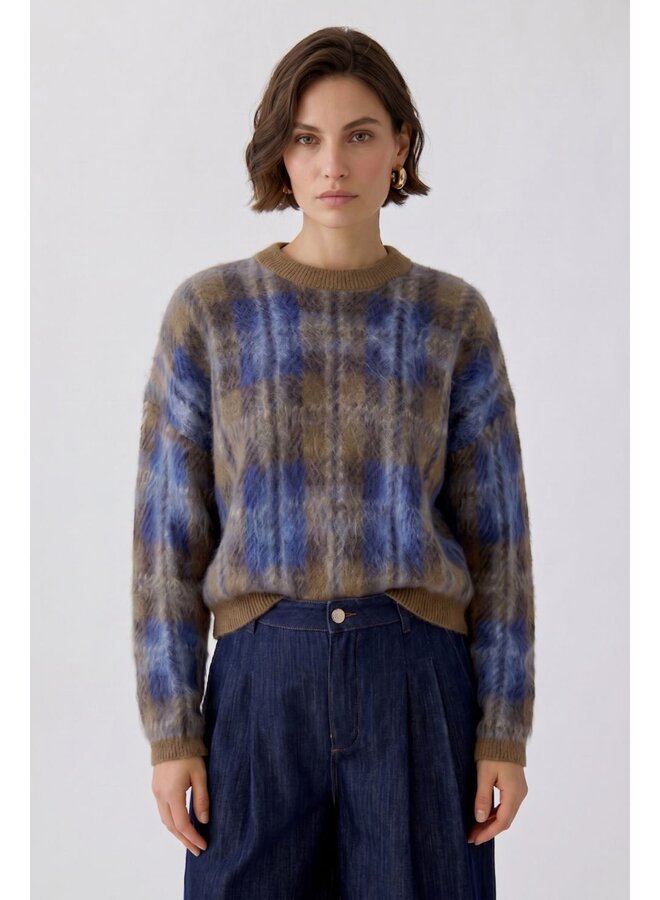 OUI Pullover Taupe 98060