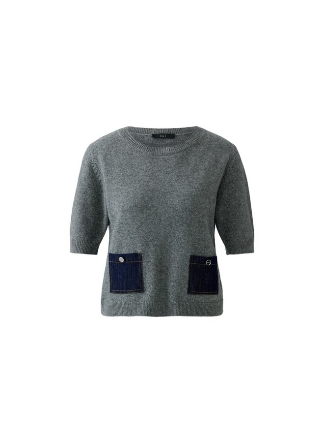 OUI Pullover Grijs 98983
