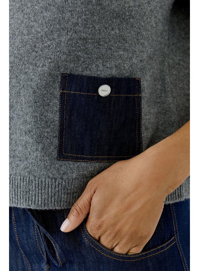 OUI Pullover Grijs 98983