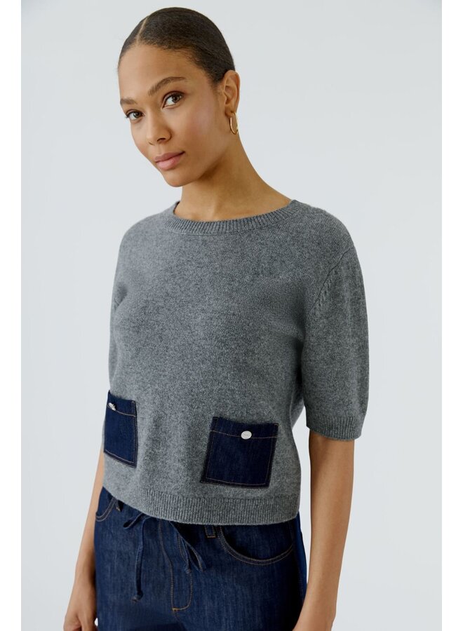 OUI Pullover Grijs 98983