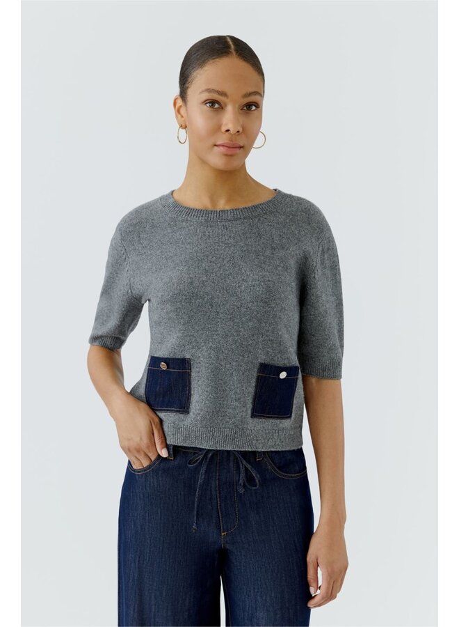 OUI Pullover Grijs 98983