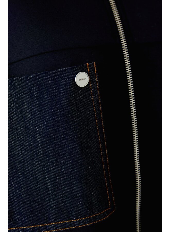 OUI Jeansjack Marine 99134