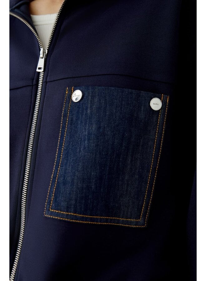 OUI Jeansjack Marine 99134