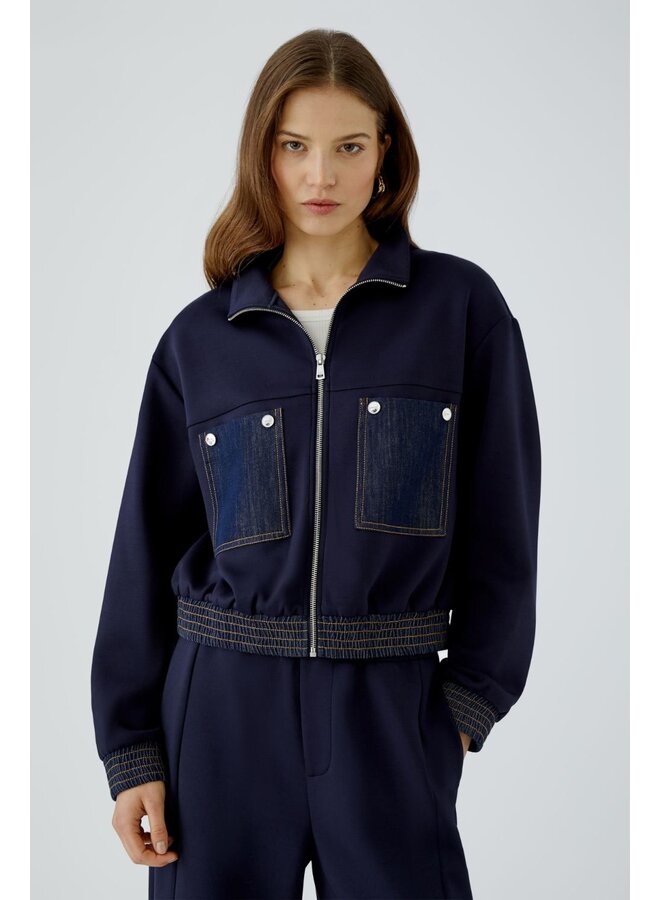 OUI Jeansjack Marine 99134