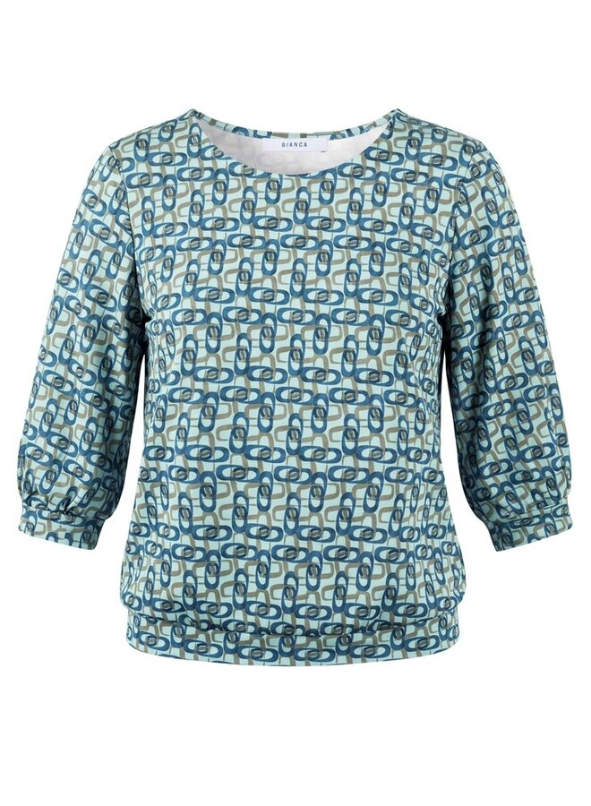 Bianca Shirt Staalblauw 86093