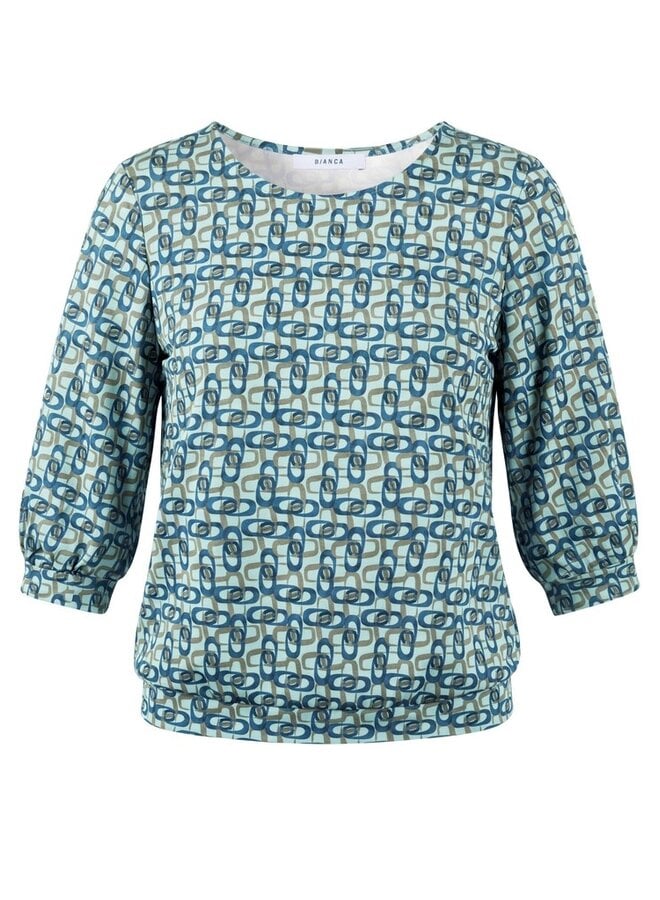 Bianca Shirt Staalblauw 86093