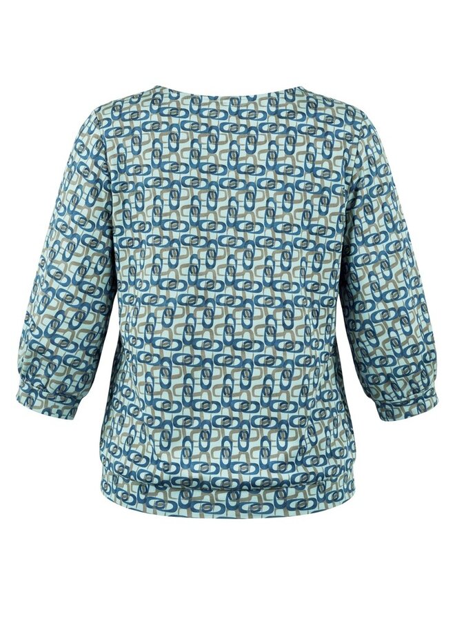 Bianca Shirt Staalblauw 86093