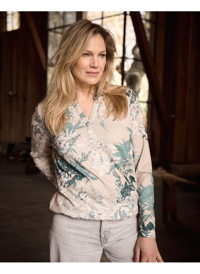 Bloomings Amsterdam Poloshirt Beige SLT401-9107