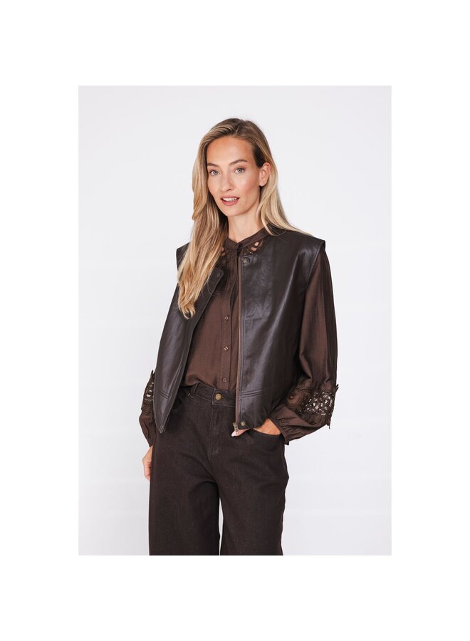 Poools Blouse Bruin 633135