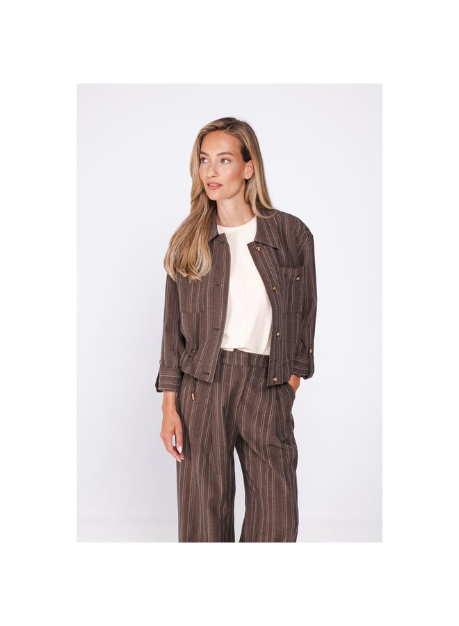 Poools Blouse/Jasje Bruin 633203